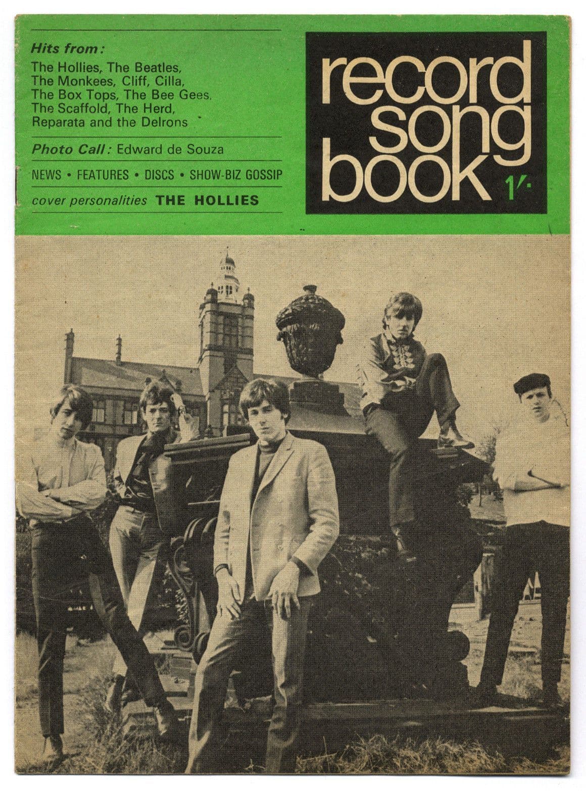 Record Song Book Magazine 151968 The Hollies Cover Monkees on rear