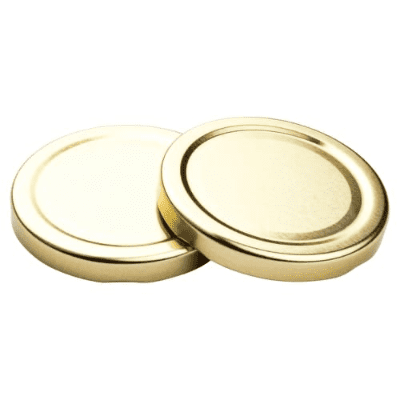 63mm Twist  Off Lids Gold (128)