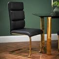 AXE 134 Glass Dining table Round   & AXE 109  Black Chairs From Denelli