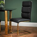 AXE 134 Glass Dining table Round   & AXE 109  Black Chairs From Denelli