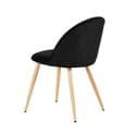 AXE 135 Velvet  Black Chair (Pair)