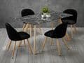 AXE 135 Velvet  Black Chair (Pair)
