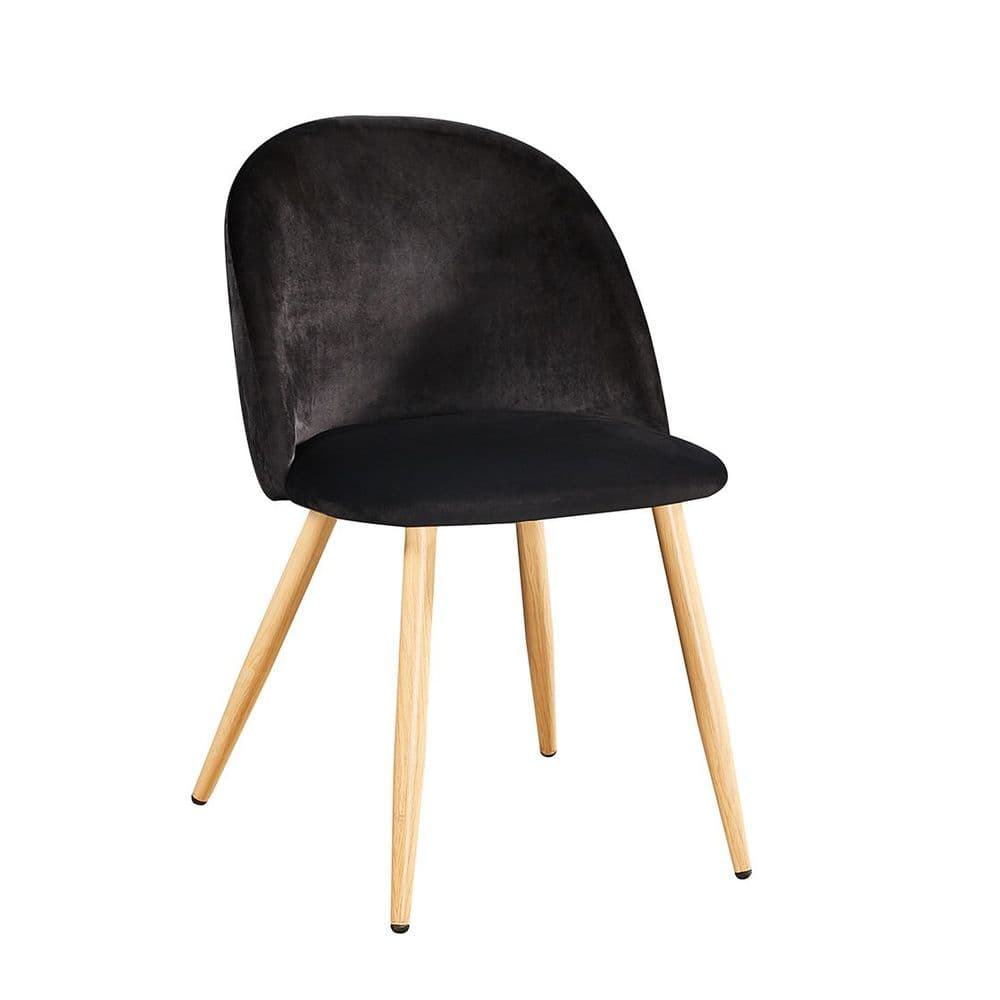 AXE 135 Velvet  Black Chair (Pair)