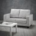 AXE 156 Crushed Velvet Silver Box  Sofa From Denelli