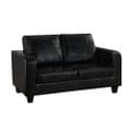AXE 156 Faux Leather Black  Box  Sofa From Denelli