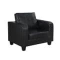 AXE 156 Faux Leather Black  Box  Sofa From Denelli