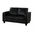 AXE 156 Faux Leather Black  Box  Sofa From Denelli