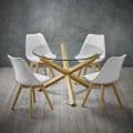 AXE CH119 (2) White  Chairs From Denelli