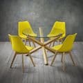AXE CH119 (2) Yellow  Chairs From Denelli (2)