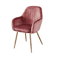 AXE Chairs Velvet Baby Pink  From Denelli