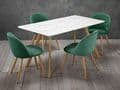 AXE  DT 135   Dining table ( White) & AXE 135 Chair
