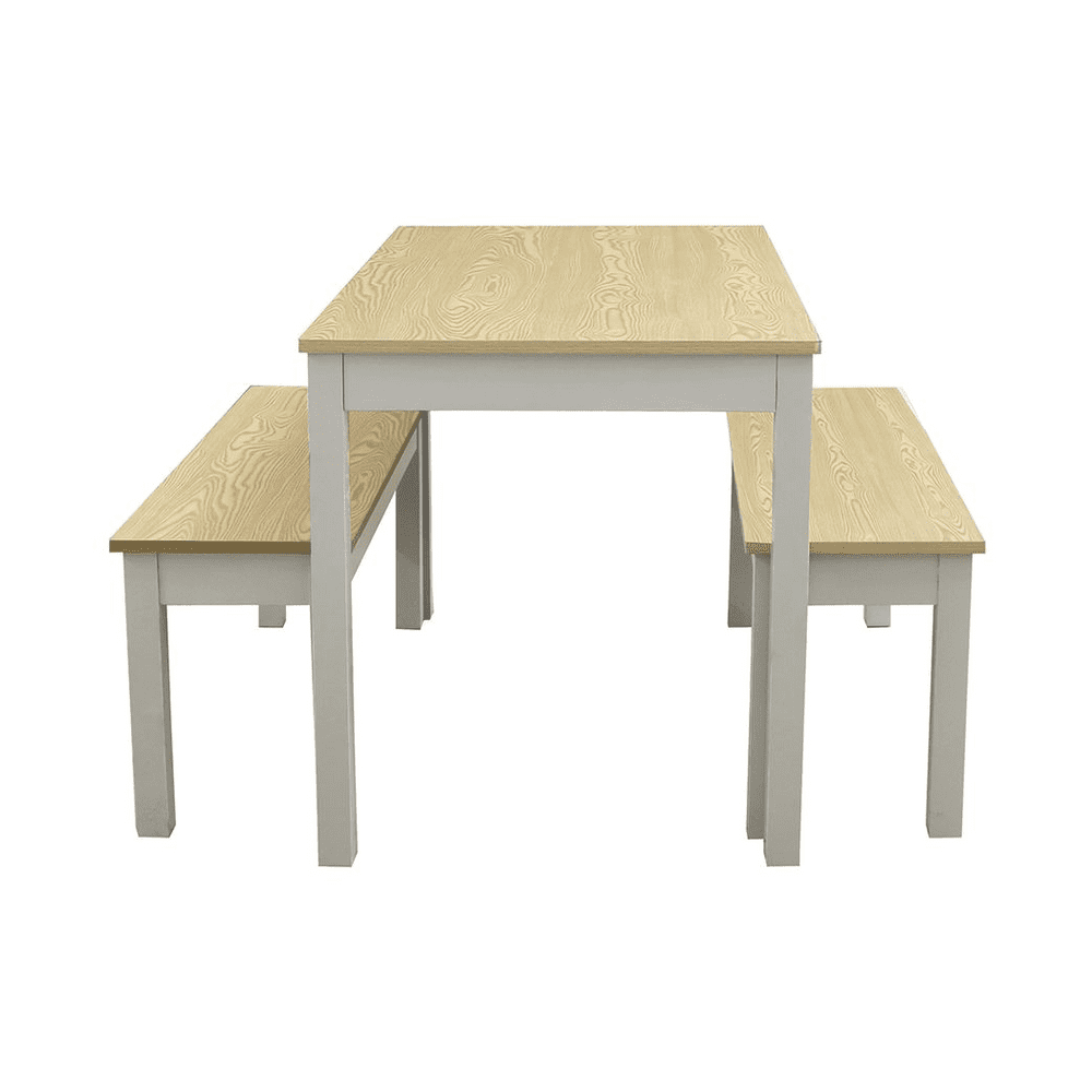 AXE  DT 147 Dining Table (Grey /Oak Finish)   &  AXE 147 Bench (1)