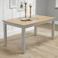 AXE DT Dining Table(Cream & Oak Finish ) & AXE 155 (Grey)Chair