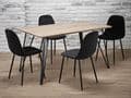 AXE DT Dining Table (Oak effect)  & 4 Chair