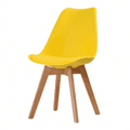 AXE DT142 Dining table (Large)& AXE CH Yellow Chairs From Denelli