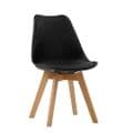 AXE DT142 Dining table (Medium) &  AXE CH Black Chairs From Denelli