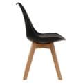 AXE DT142 Dining table (Medium) &  AXE CH Black Chairs From Denelli