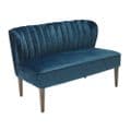 AXE151 -Plush Velvet  Blue Sofa By Denelli