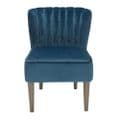 AXE151 -Plush Velvet  Blue Sofa By Denelli
