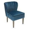 AXE151 -Plush Velvet  Blue Sofa By Denelli