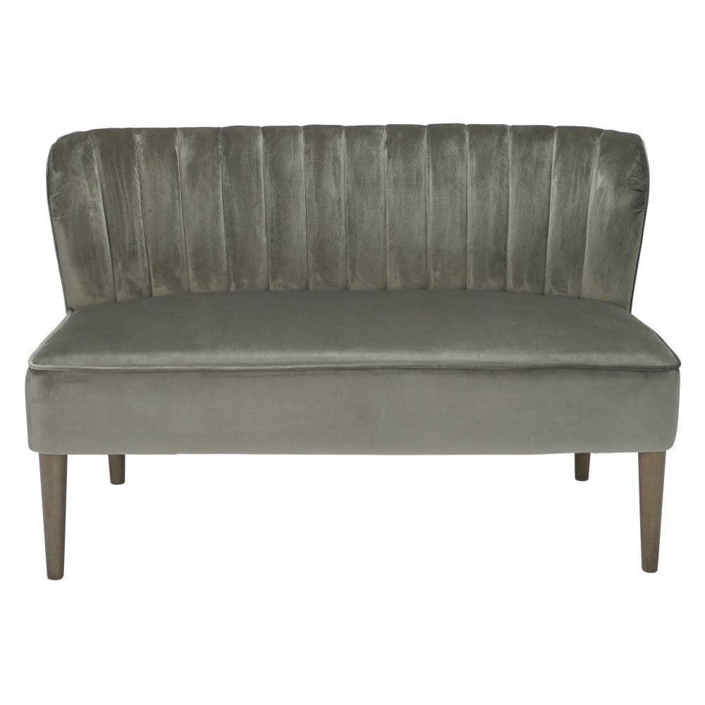 AXE151 Plush VelvetGrey Sofa By Denelli