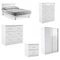 AXE30   Bed Frame (White Gloss)