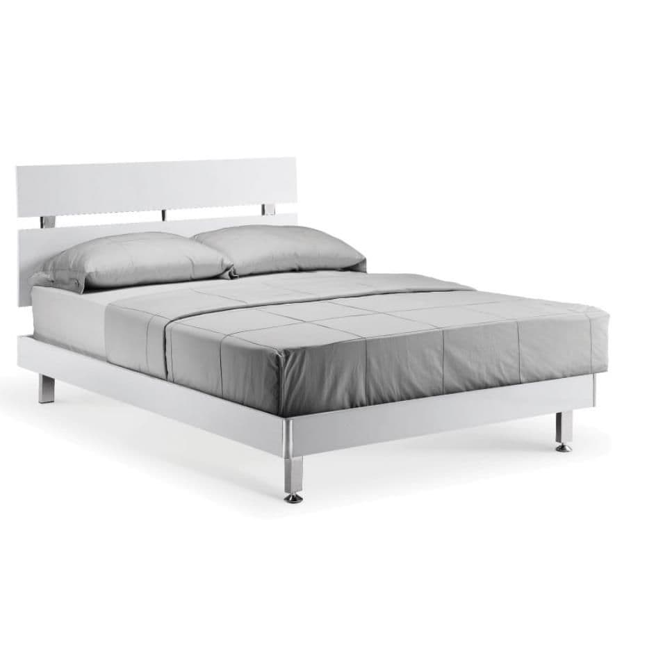 AXE30   Bed Frame (White Gloss)
