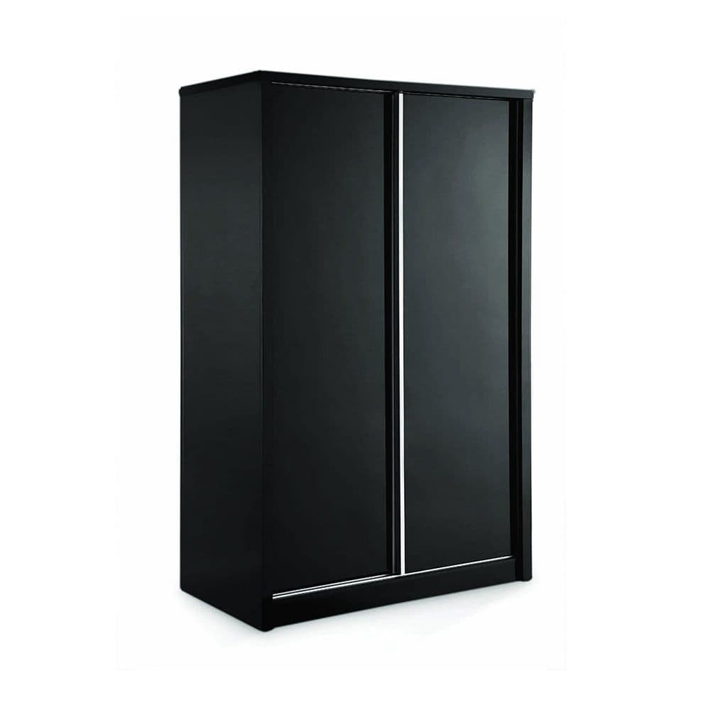AXE30 wardrobe 2 Door Sliding Wardrobe Black Gloss 1