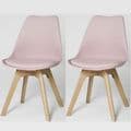 Home Essential 101 BRU Chairs Orange(Set of 4)