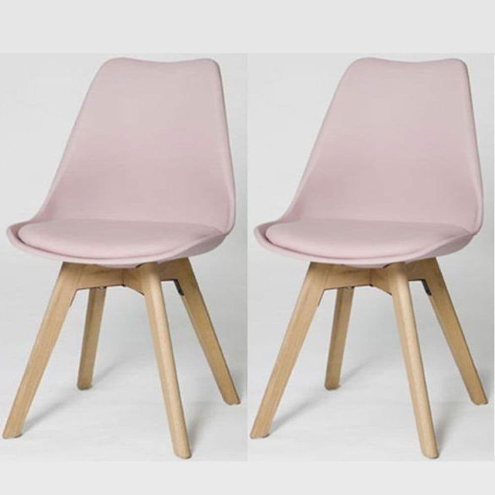 Home Essential 101 BRU  Chairs Pink (Set of 4)