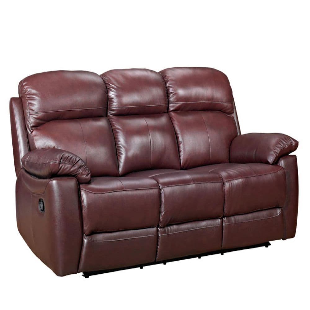 Home Essential TSA303 Chestnut Brown leather Sofa 1