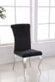JP CH 250  Plush Velvet Black Chairs By Jesse plana