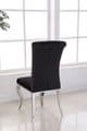 JP CH 250  Plush Velvet Black Chairs By Jesse plana