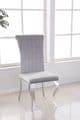 JP CH 250  Plush Velvet Grey Chairs By Jesse plana