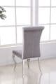 JP CH 250  Plush Velvet Grey Chairs By Jesse plana