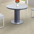 JP DT2135 Dining table 110-150cm(Round/Oval) (Grey/)& JP CH6652  WhitChairs From Jesse plana