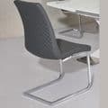 JP DT5506 Dining table140/180 cm White Gloss (Medium) & JP CH998 Grey Chairs From Jesse plana (2)