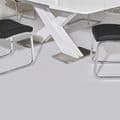 JP DT5506 Dining table140/180 cm White Gloss (Medium) & JP CH998 White Chairs From Jesse plana (1)