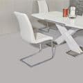 JP DT5506 Dining table140/180 cm White Gloss (Medium) & JP CH998 White Chairs From Jesse plana (1)