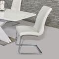 JP DT5506 Dining table140/180 cm White Gloss (Medium) & JP CH998 White Chairs From Jesse plana (1)
