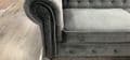 TSS - Chesterfield - 3+2 Seater Sofa Set - Grey Plush Velvet
