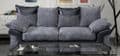 TSS - Fabric Black and Grey Fixed Sofa