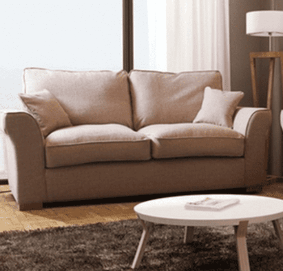 TSS - Fabric Sofa Fixed / Formal Back -  Beige