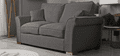 TSS - Fabric Sofa Fixed / Formal Back -  Grey