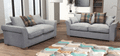 TSS - Fabric Sofa Scatter Back -  Silver