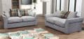 TSS - Fabric Sofa Scatter Back -  Silver