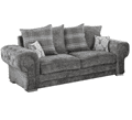 TSS - Fabric Sofa Set (3 Seater + 2 Seater) Sofa (Grey)