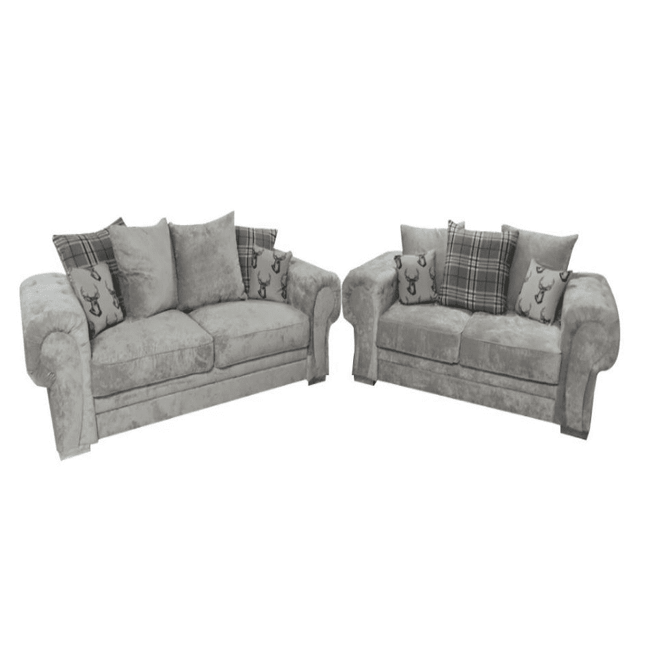 TSS - Fabric Sofa Set (3 Seater + 2 Seater) Sofa (Mink)