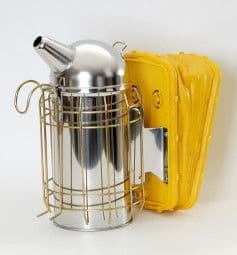 Stainless steel bee Smoker with plastic bellows