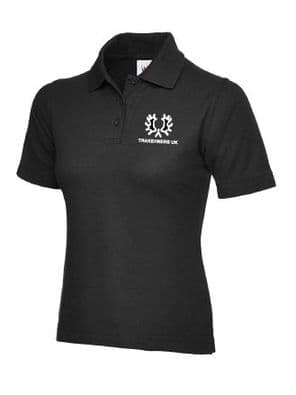 BLACK LADY FITTED POLO SHIRT